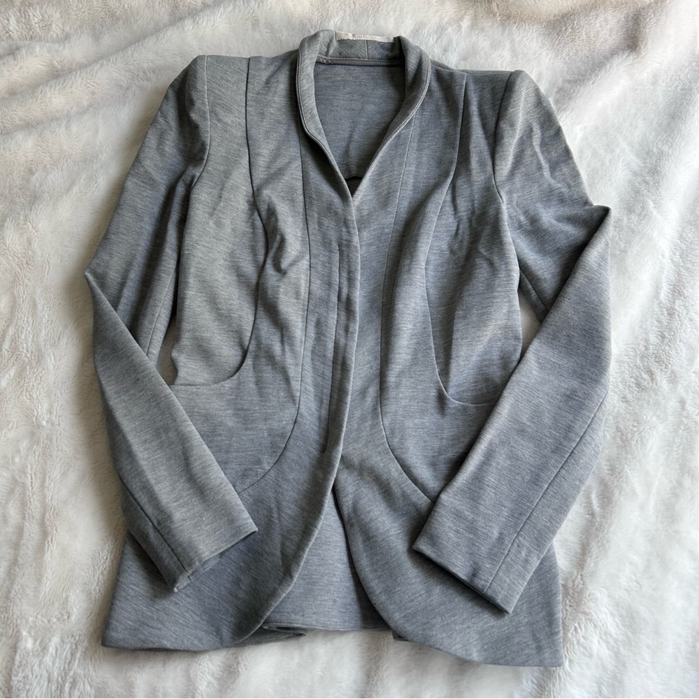 Willow Women’s Grey Blazer Jacket Grey Long Sleece Viscose